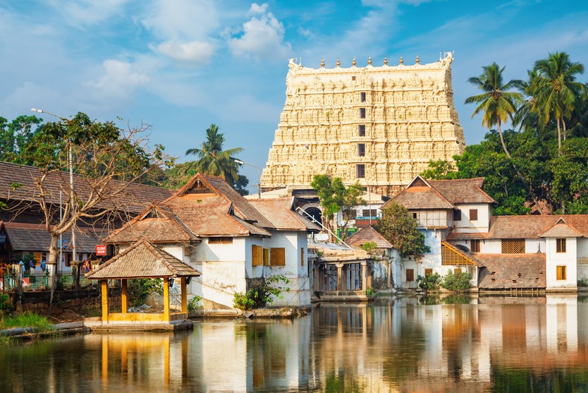 Padmanabhaswamy temple at Thiruvananthapuram, India