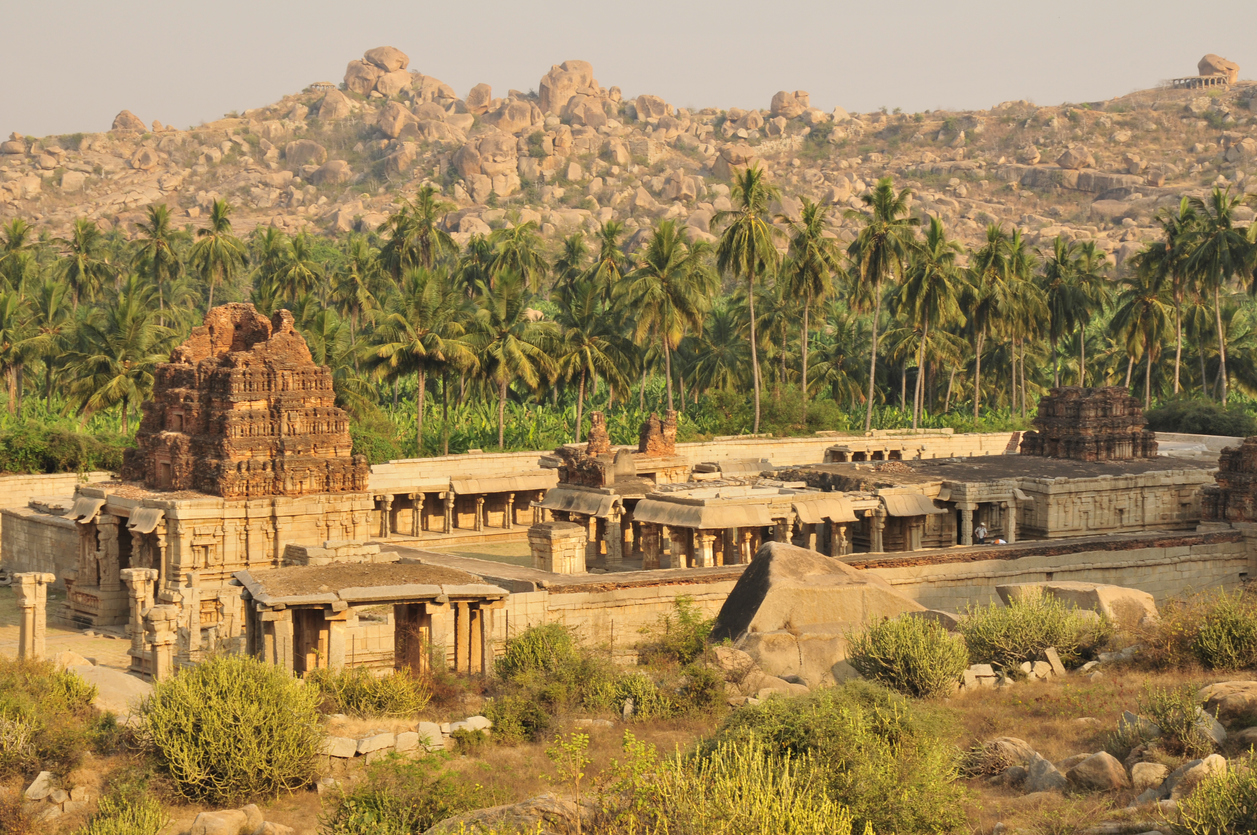 Achyuta Raya Temple, Hampi, Karnataka, India. Solo trip in India