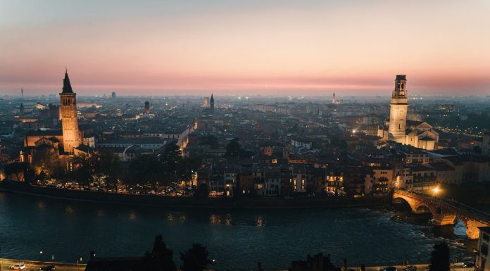 Verona at night, (Image Source: Pexels) Verona, Italy