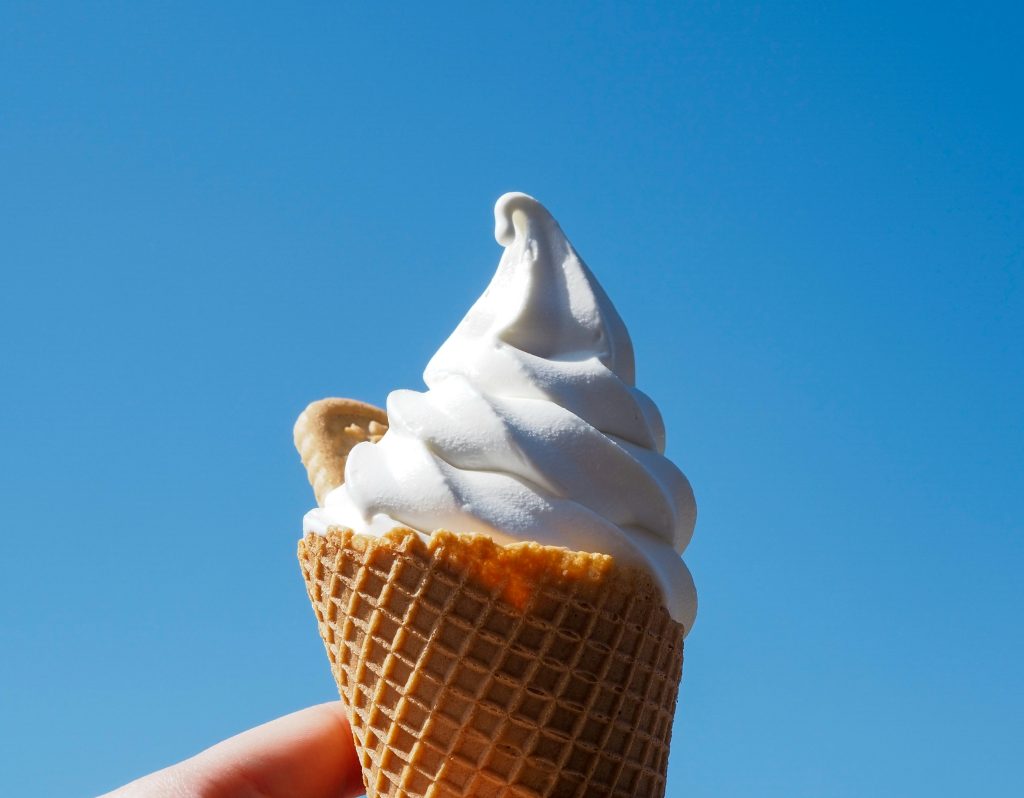 ice cream in summer