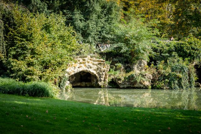 Parc des Buttes Chaumont in Paris, France