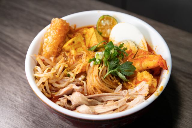 traditional curry spicy noodle soup, Noodle Dishes