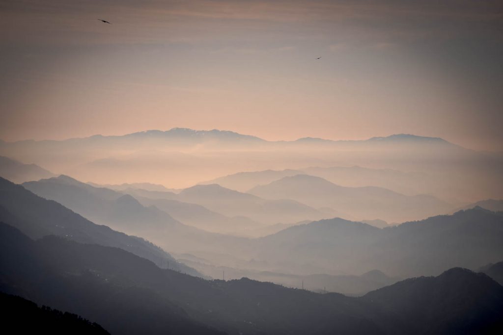 View after a trek in Barot