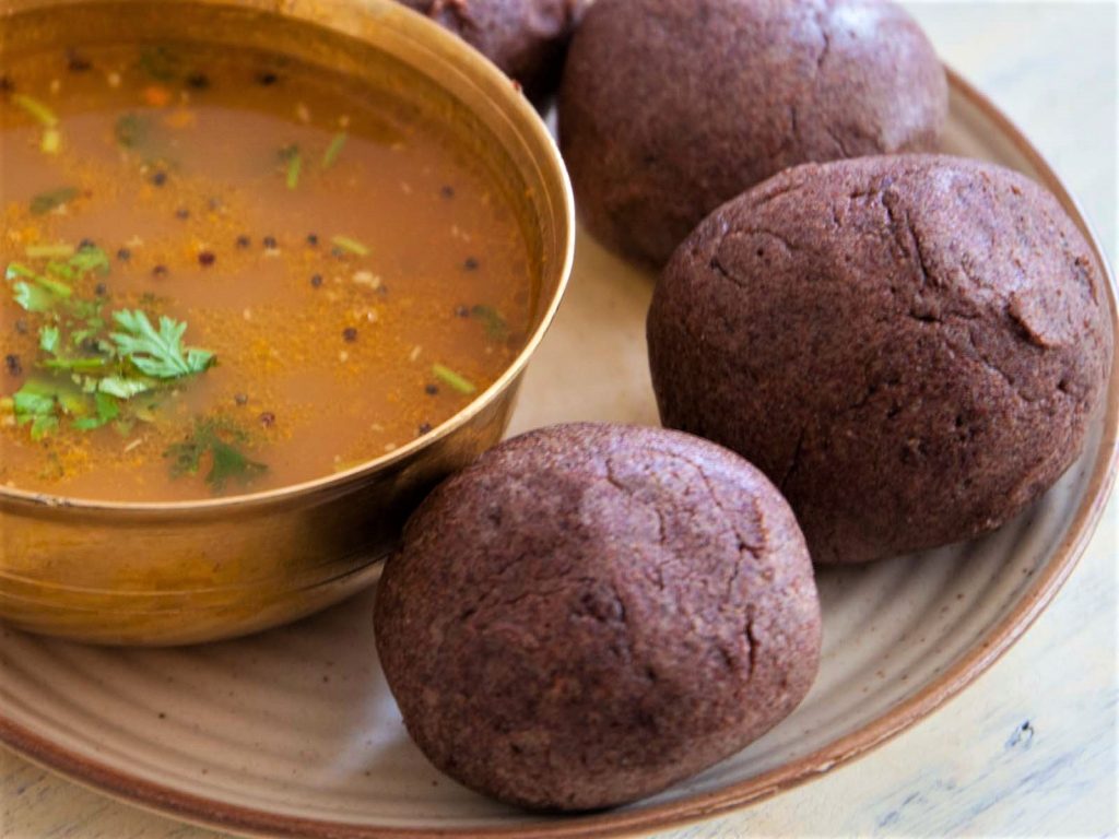 Ragi mudde, a staple of karnataka foods