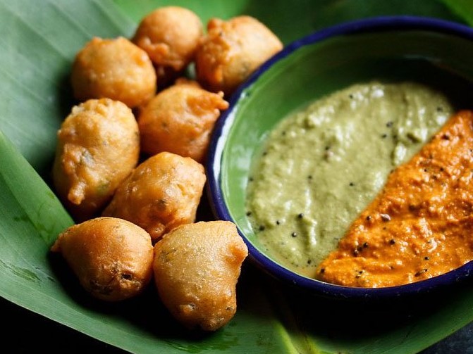 Mangalore bhajji, a fried snack from Karnataka