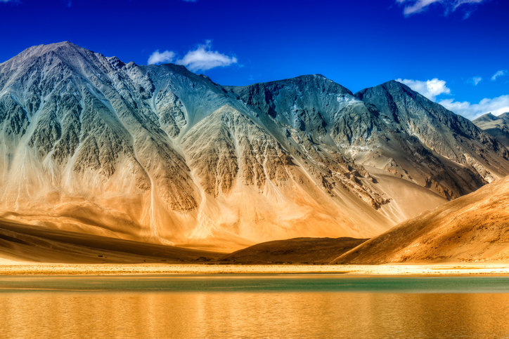 Beautiful Mountains and Pangong Tso Lake