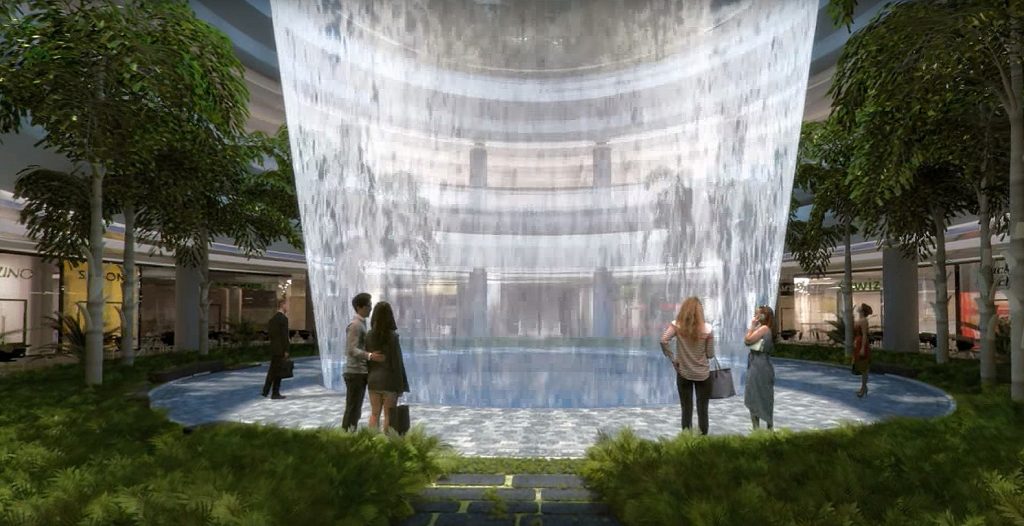 The Singapore Airport Waterfall Will Be The World S Biggest