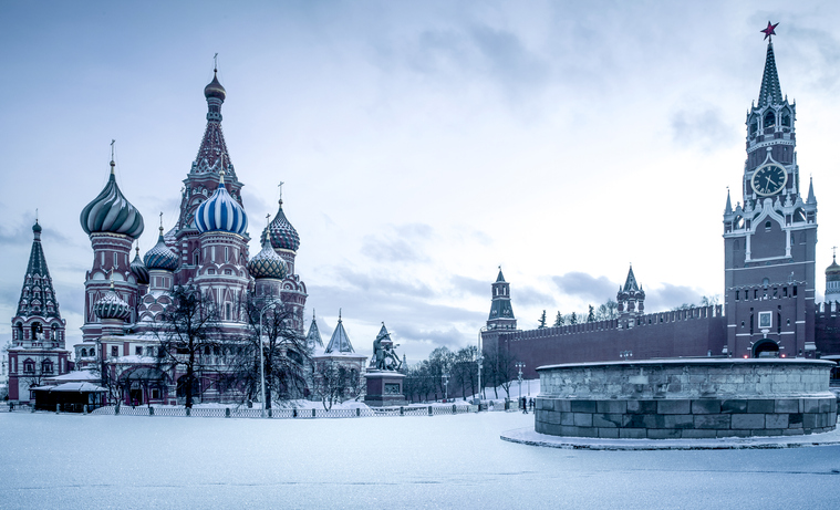 Saint Basil's Cathedral on Red Square in Moscow, Russia