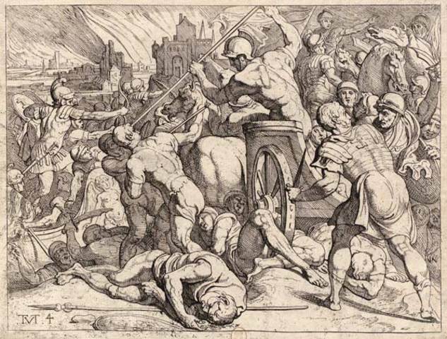 The sacking of the city of the Cicones