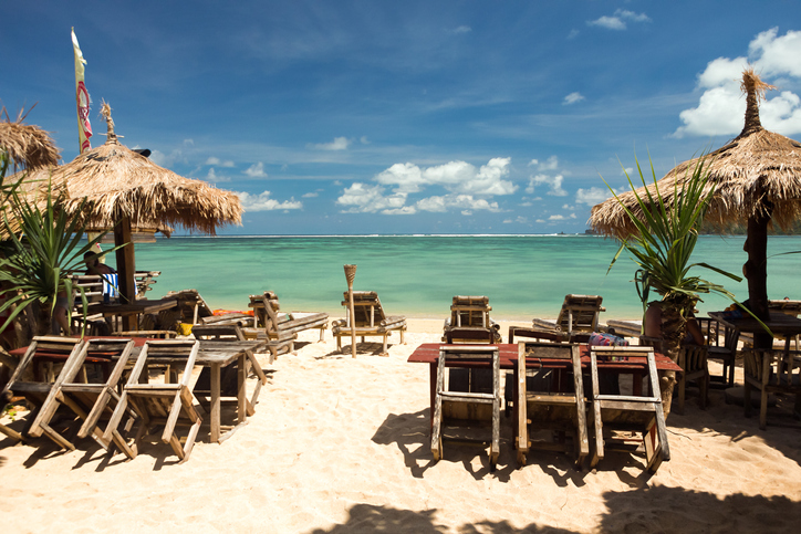 Long Kuta sand beach, Lombok, Indonesia. Southeast Asia