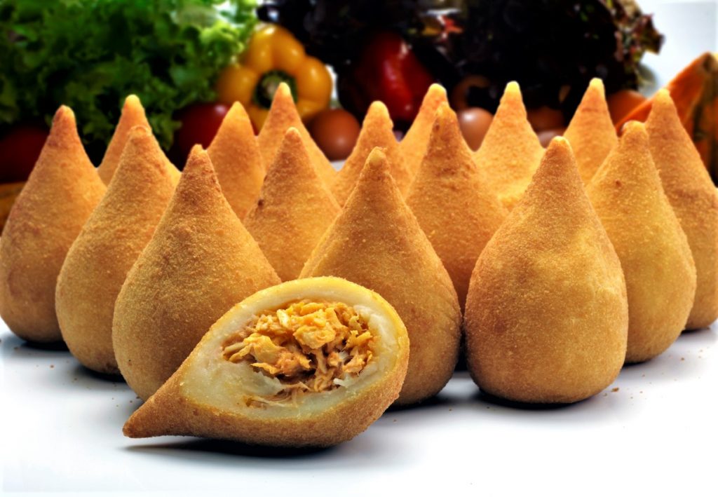 Coxinha de Galinha - Brazilian deep fried chicken snack, popular at local parties.