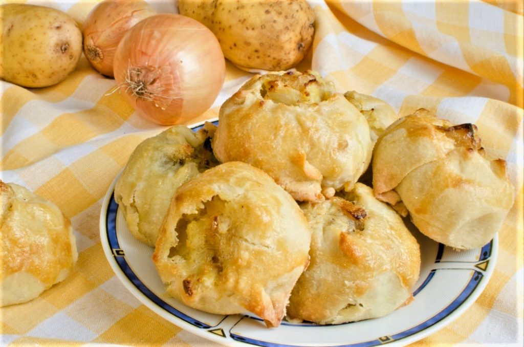 Traditional Jewish baked dumplings