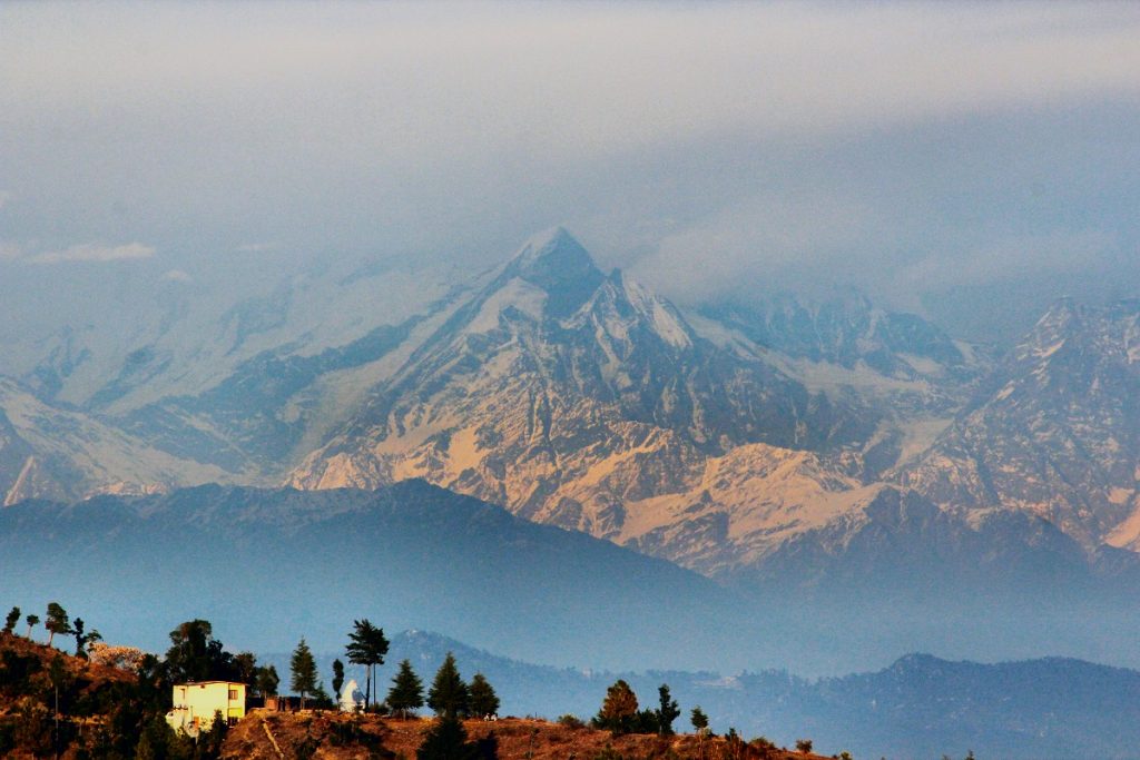 Himalayan Peaks View from Mukteshwar