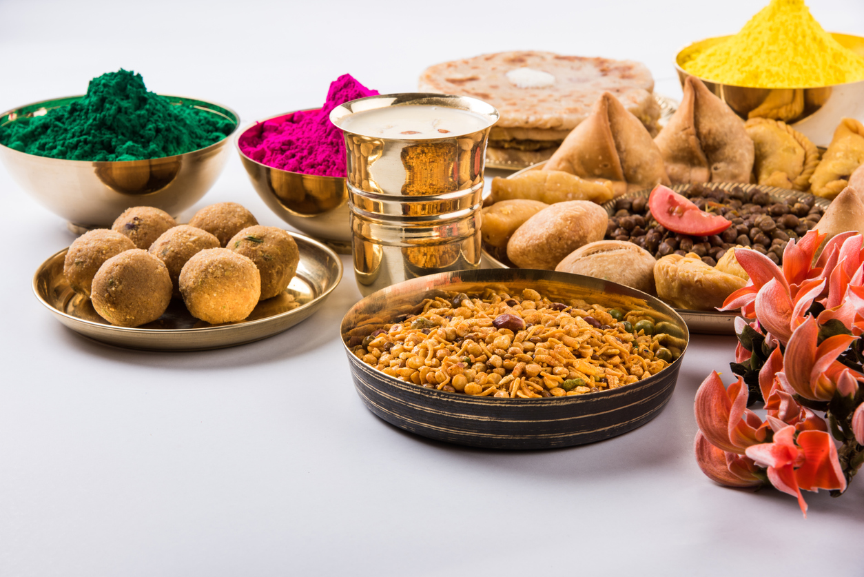 food holi background