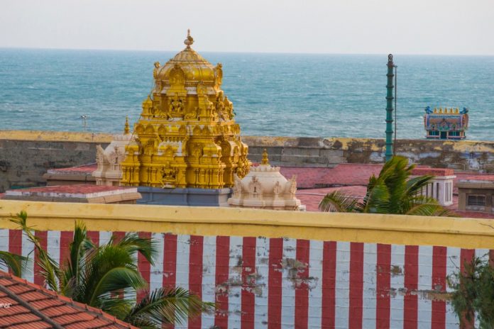 Kanyakumari Bhagavathi Amman Temple, South India.
