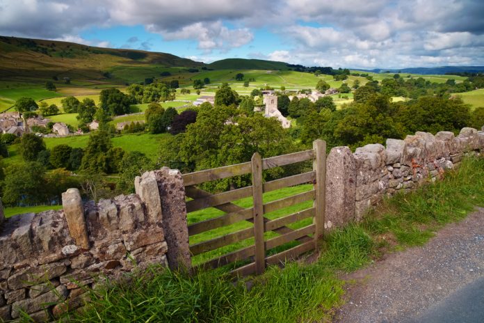 View Over Burnsall In The Yorkshire Dales, motorcycle rides