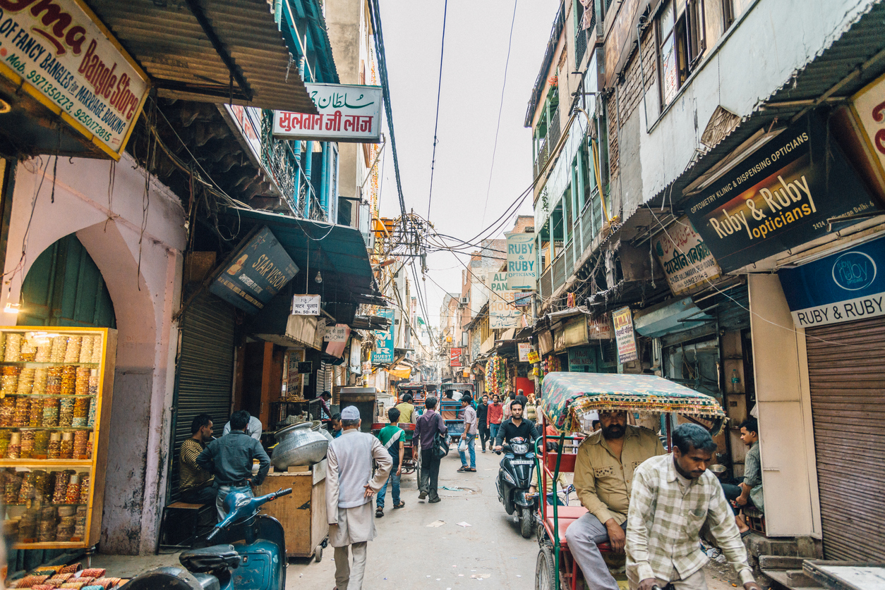 traditional markets in India. chandni chowk