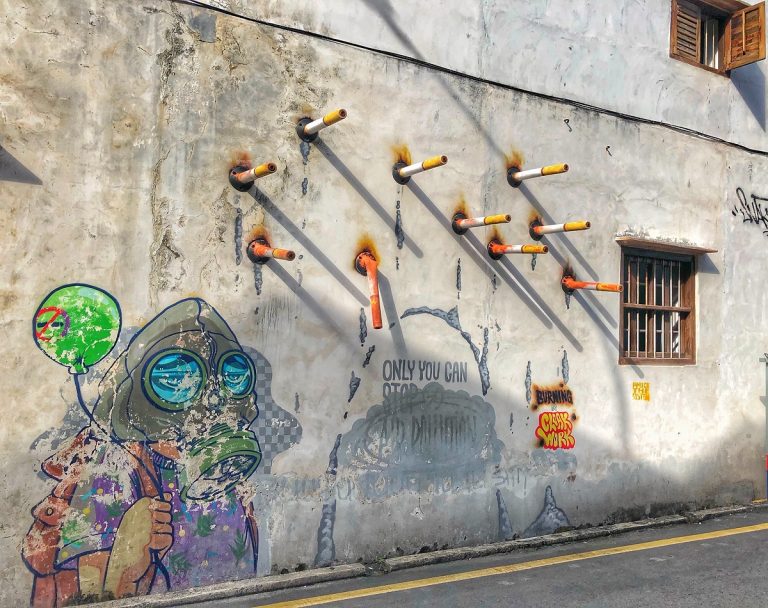 Wandering In Search of Penang’s Street Art Murals