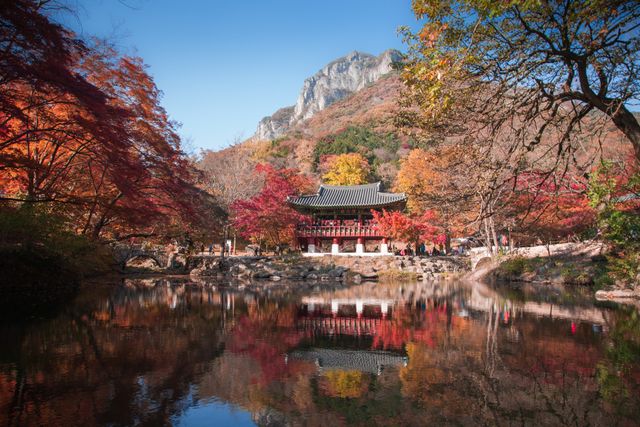 Autumn foliage in South Korea