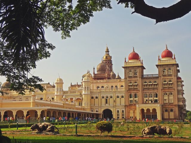 The beautiful Maharajahs Palace in Mysore, Karnataka, India, Mysore Wodeyar