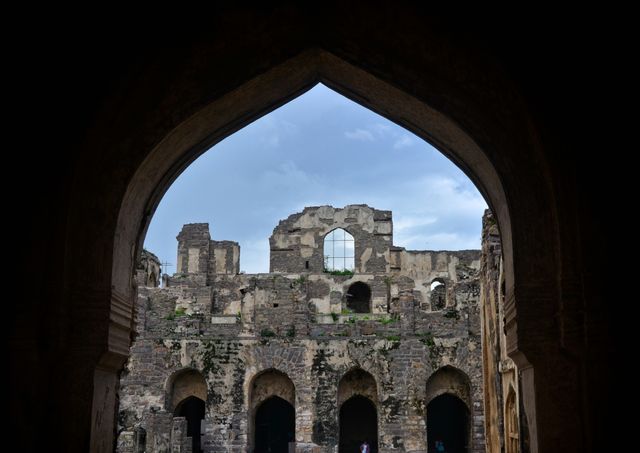 ancient ruins and iconic architecture of Golconda Fort in Hyderabad
