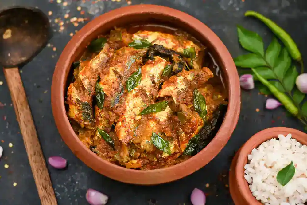 Mouthwatering fish curry.