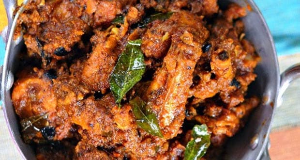 kori sukka is generally served with neer dosa, chapathi or boiled rice.