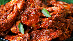 Popular spicy chicken curry cooked the traditional way.