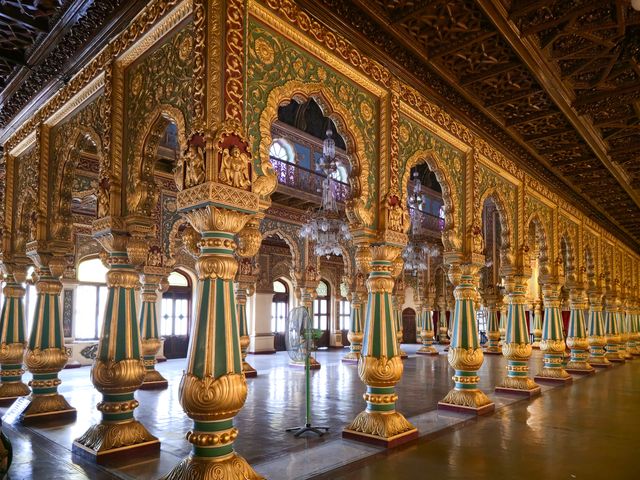 inside of the Mysore Palace