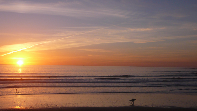 Surfing in morroco