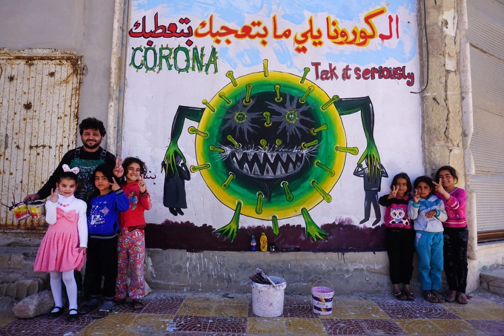Syrian Coronavirus street art
