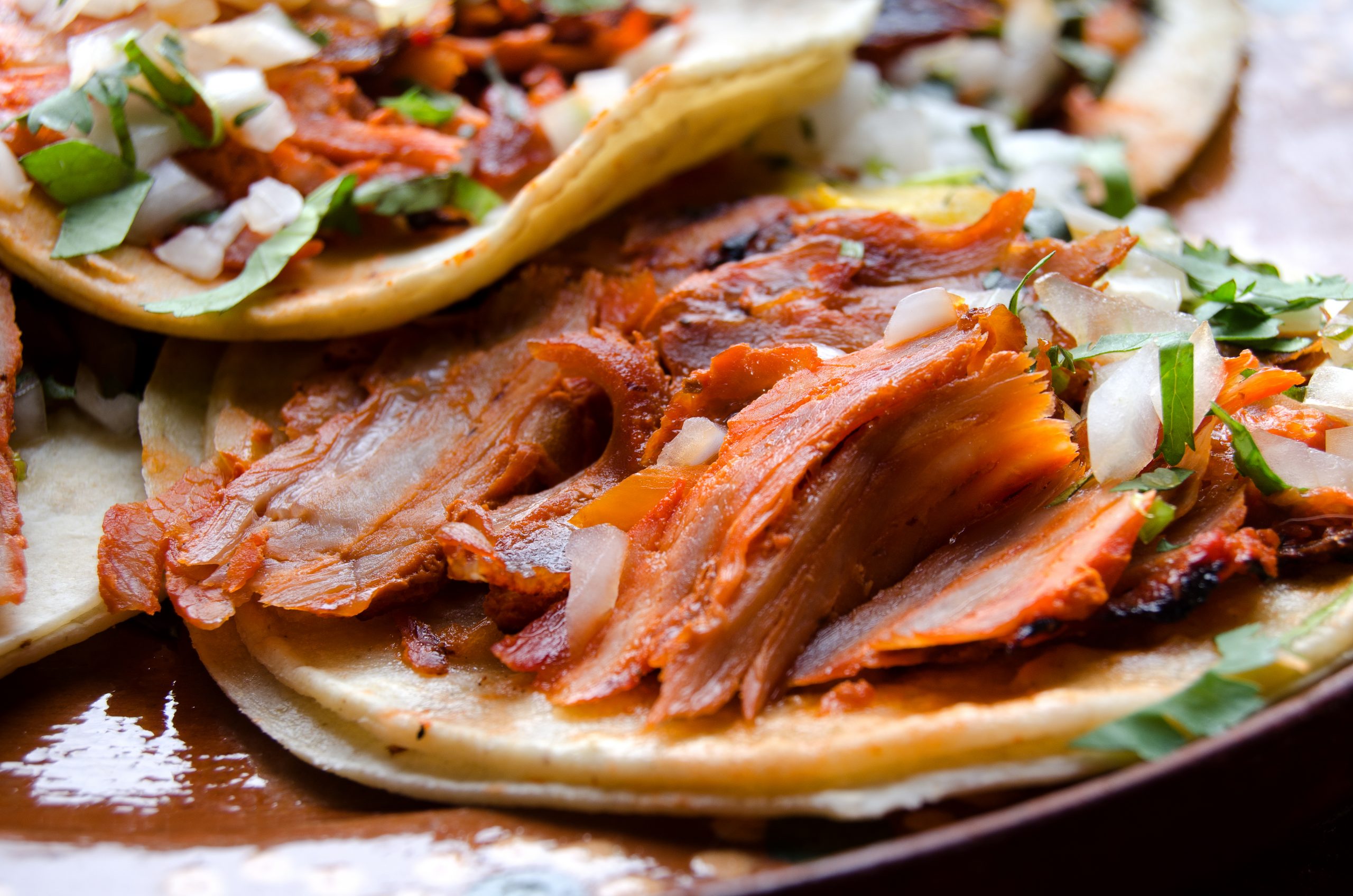 Traditional tacos in Mexico