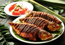 Grilled fish with spices