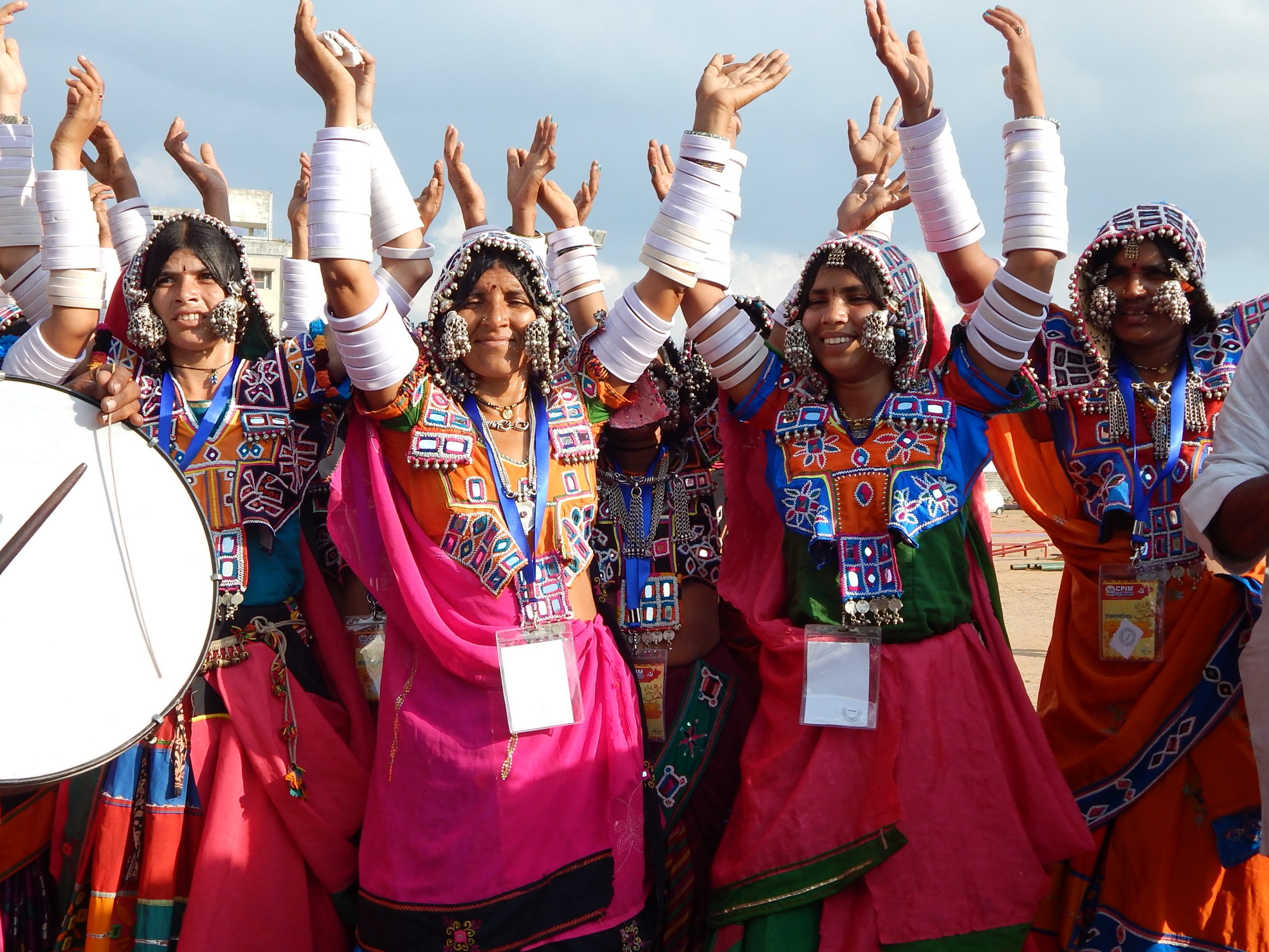 Lambada group perform Lambadi folk Dance of India