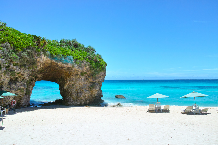 Sunayama beach at one of the islands of Japan