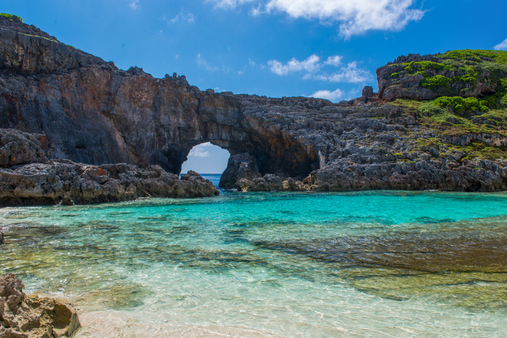 Oogi-ike on the Ogasawara Islands of Japan