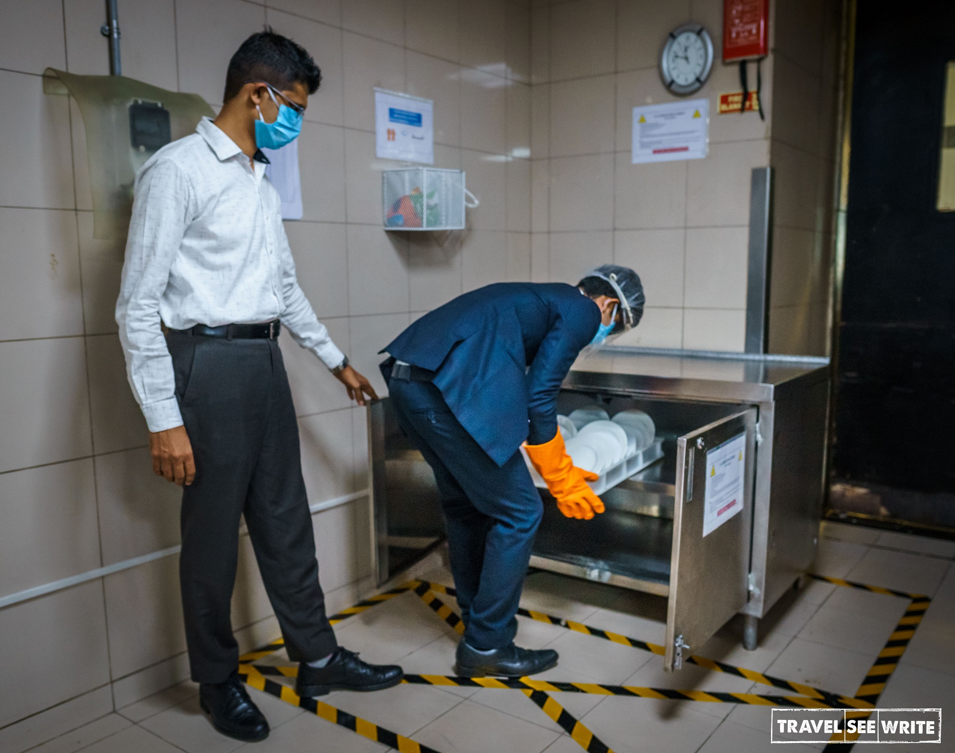 UV disinfection of the crockery used in the Novotel Hyderabad Airport Hotel