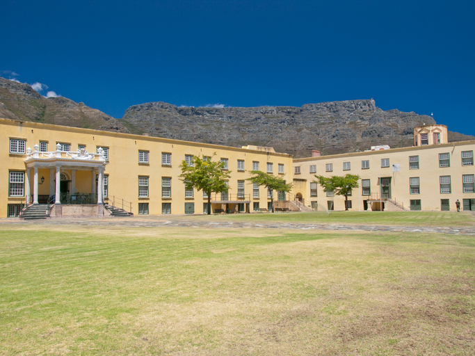 Table Mountain viewed from inside the Castle of Good Hope, most haunted places in the world