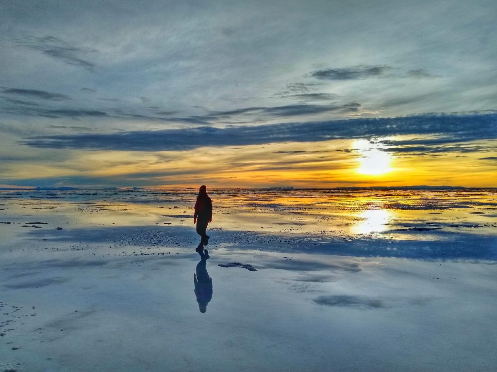 Mirror effect at the Salar de Uyuni 