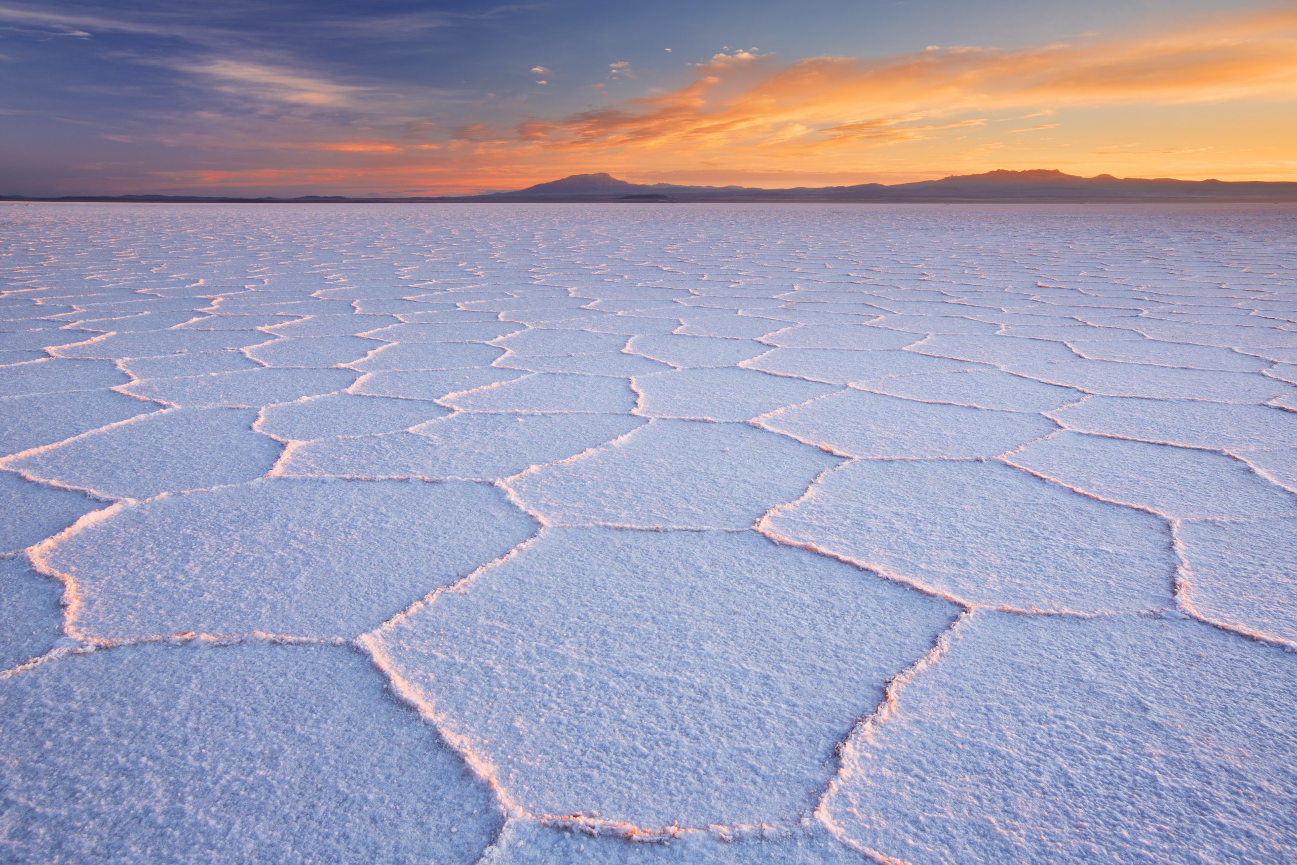 Bolivian Salt Flats At Night