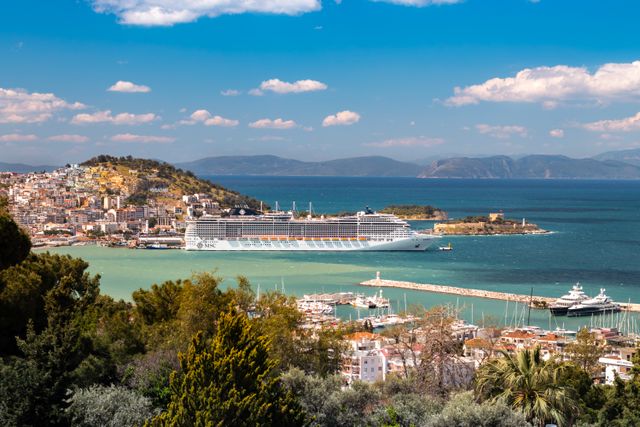 MSC Divina cruise ship in Dubrovnik