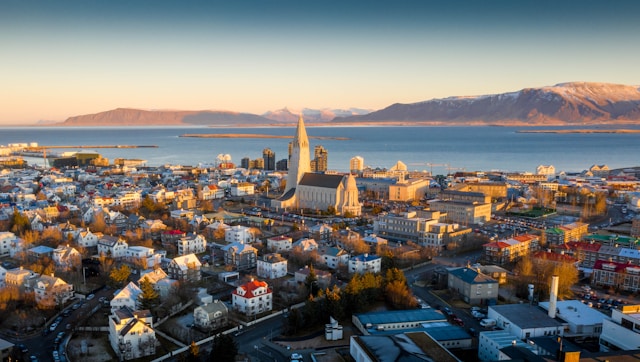 Cityscape of Reykjavík, Iceland