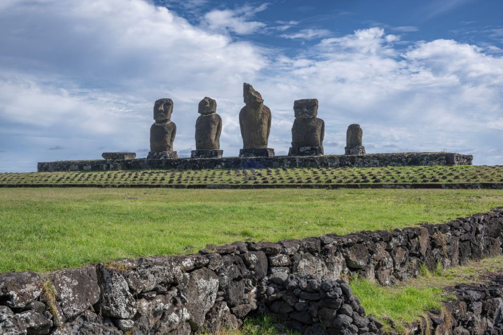 Moai statues in Easter Island, Chile