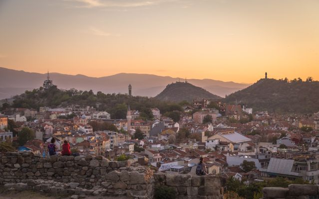 View of Plovdiv, Bulgaria, oldest cities in the world