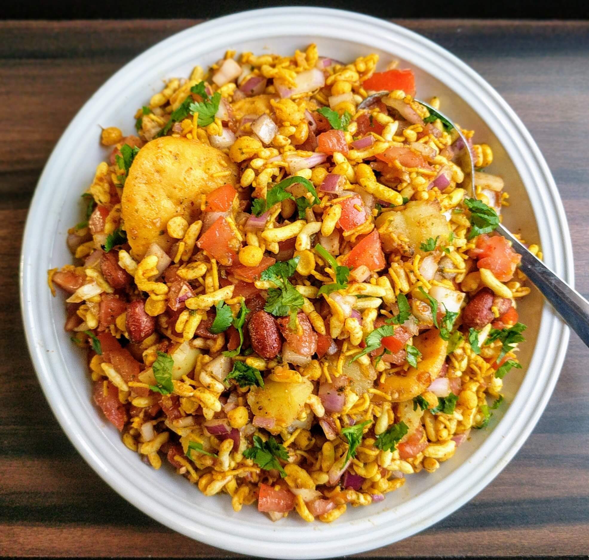 Street foods in India - Bhelpuri 