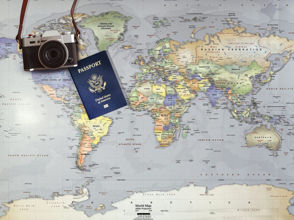 assorted objects for a budget trip