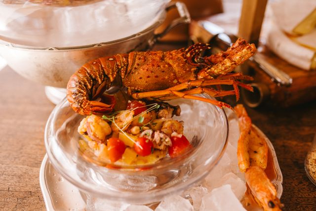 Dine on fresh seafood