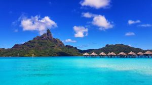 Bora Bora Islands is one crystal clear beach