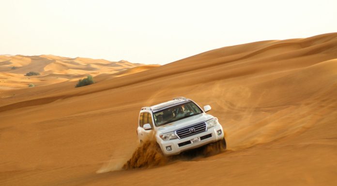 Adventure sports sport of the Arabian desert, (Image Source: Unsplash) 4x4 dune bashing is a popular sport of the Arabian desert