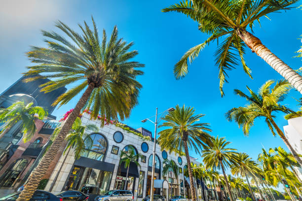 people of los angeles love to visit Rodeo drive as the chances to see celebrities are more.